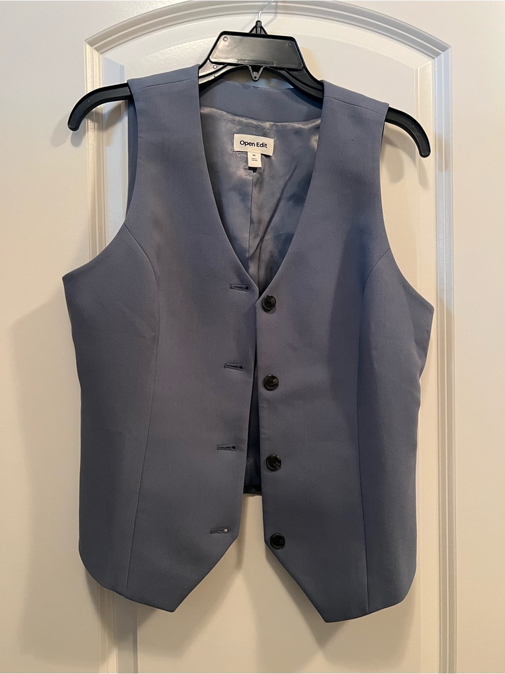 Open Edit Women's Blue Tailored Vest - Picture 2 of 3